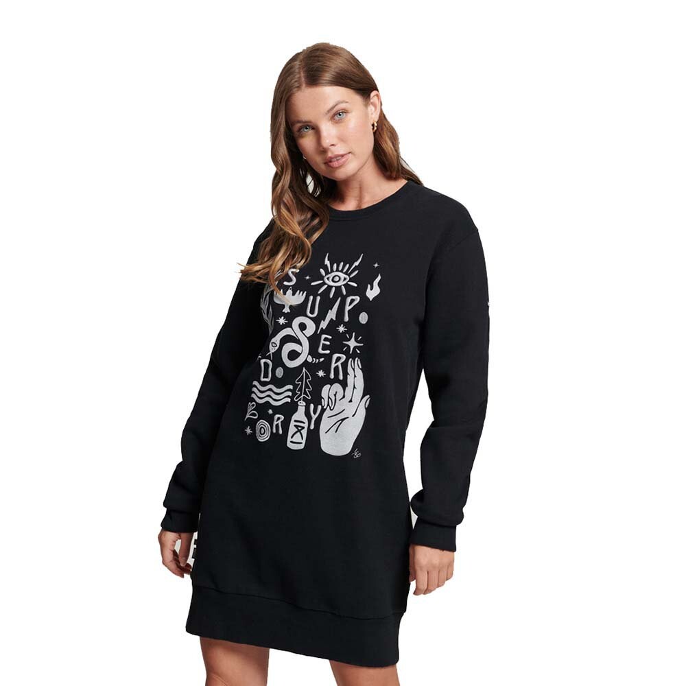 

Короткое платье Superdry Vintage Nomadic Folk S, черный