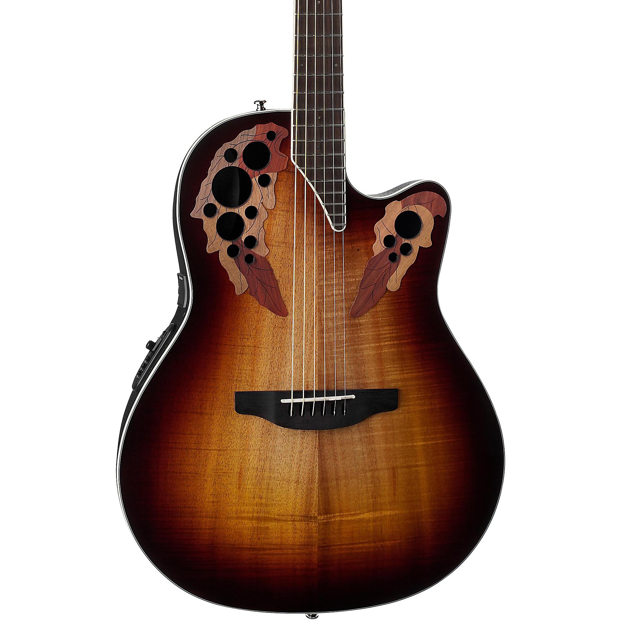 Акустически-электрическая гитара Ovation CE48P Celebrity Elite Plus Koa Burst ovation ce48p koab celebrity elite plus super shallow koa burst