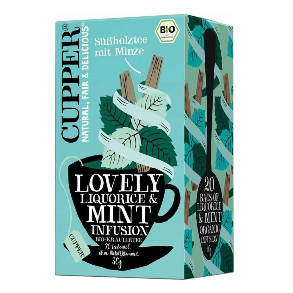 

Чай CUPPER лакричный с мятой 30г 20 пакетиков Cupper Teas