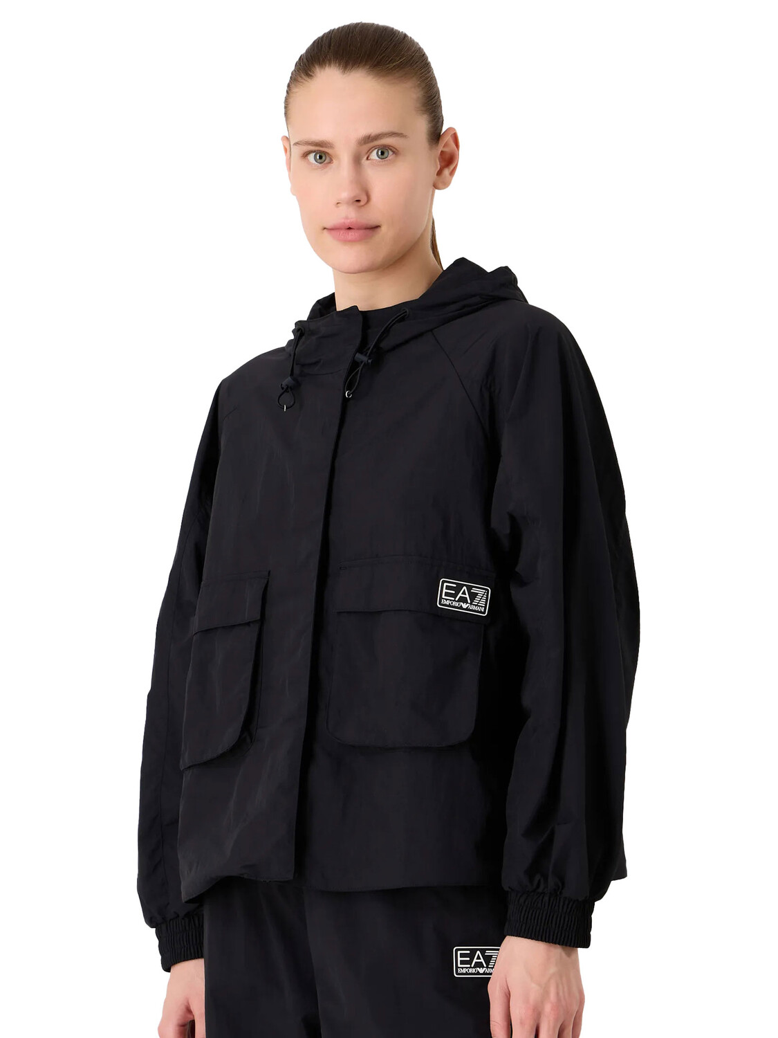 

Куртка giacca in nylon oversize Ea7, черный