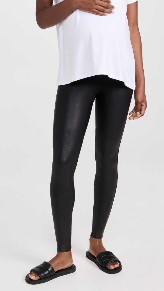 

Леггинсы SPANX Mama Faux Leather Leggings