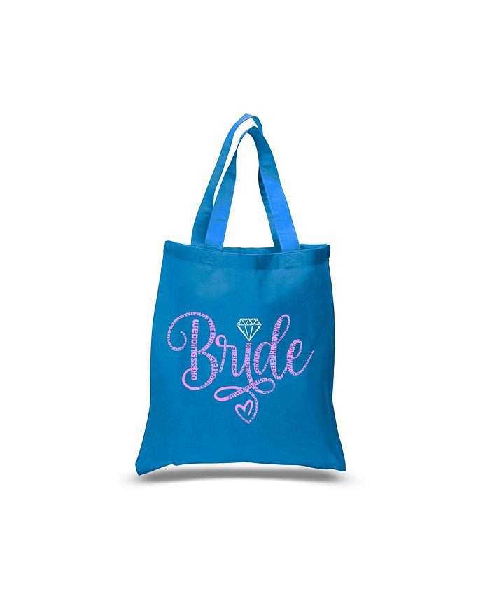 Невеста — маленькая сумка-тоут Word Art LA Pop Art, синий маленькая невеста
