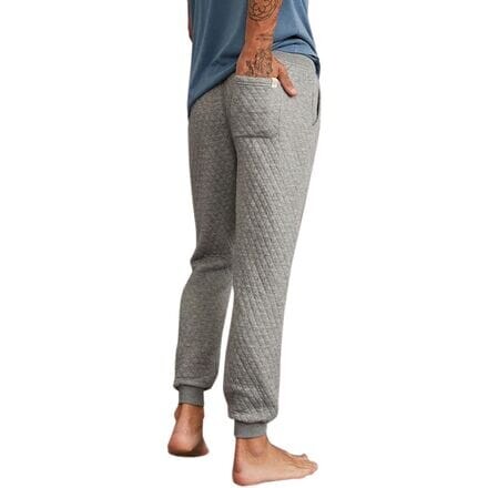 

Стеганые джоггеры Corbet мужские Marine Layer, цвет Mid Heather Grey