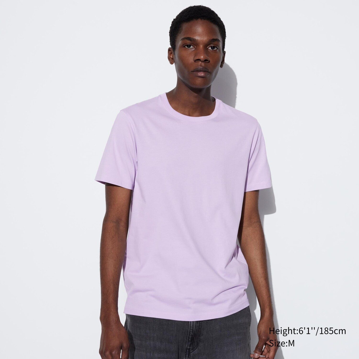 

Футболка хлопковая Uniqlo Supima, фиолетовый