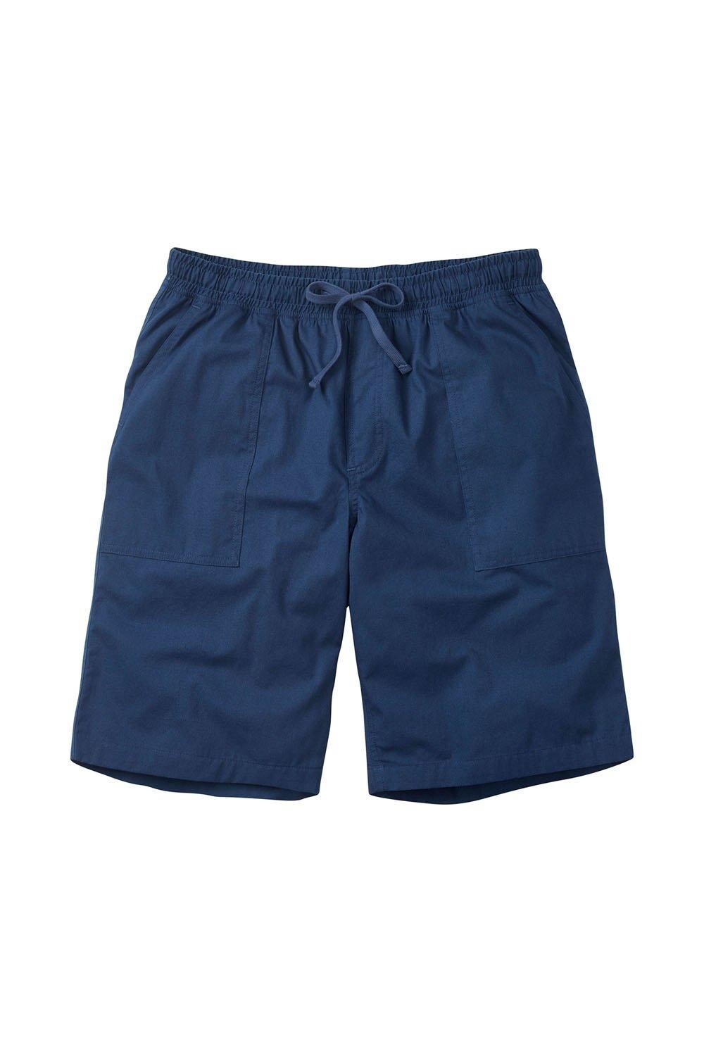 

Хлопковые шорты без застежек Cotton Traders, синий