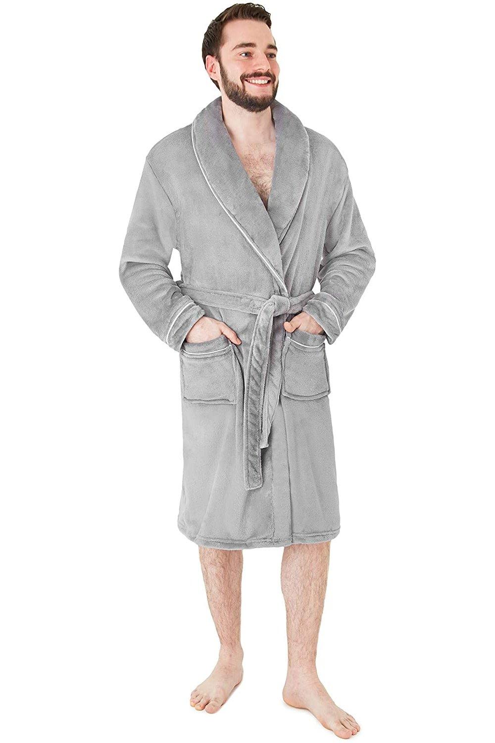 цена Роскошный супермягкий халат CityComfort, серый