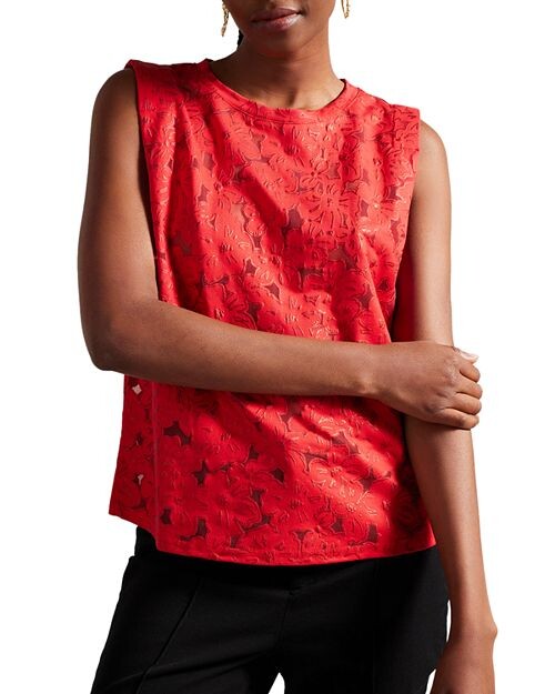 

Топ из джерси Bettyan Burnout Ted Baker, цвет Red