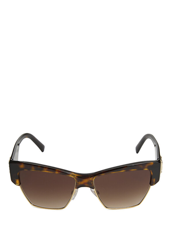 Коричнево-золотые женские солнцезащитные очки Dolce&Gabbana