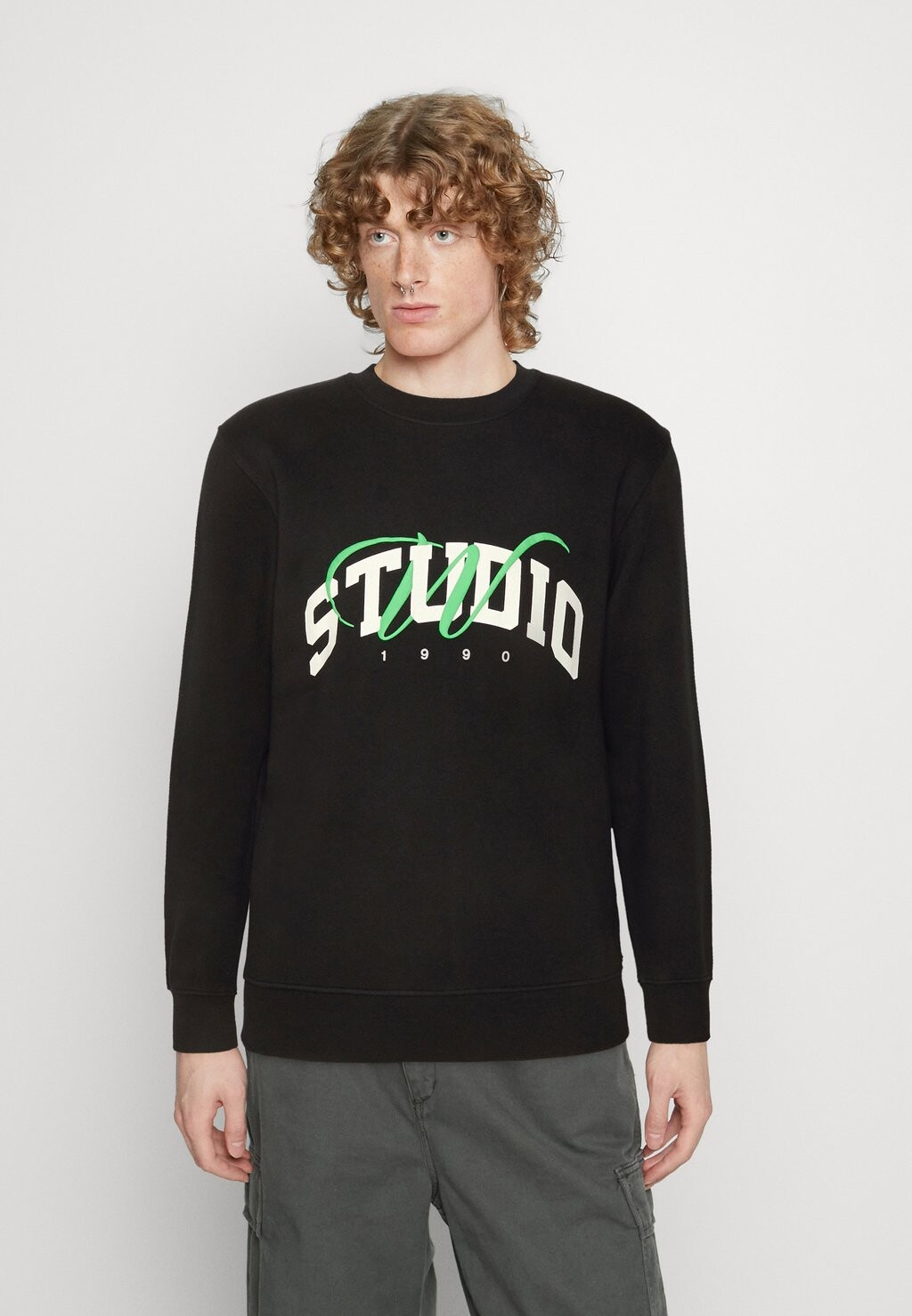 

Толстовка Jack & Jones, черный Jorbrink Studio Crew Neck, черный
