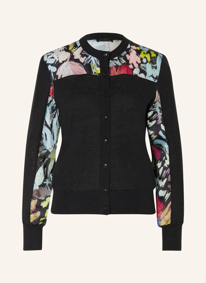 

Кардиган iileena из смеси материала со льном Ted Baker, черный