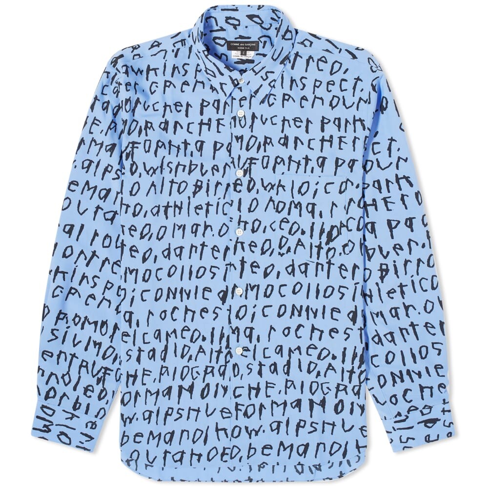 

Рубашка с принтом Comme des Garçons Homme Plus, черный