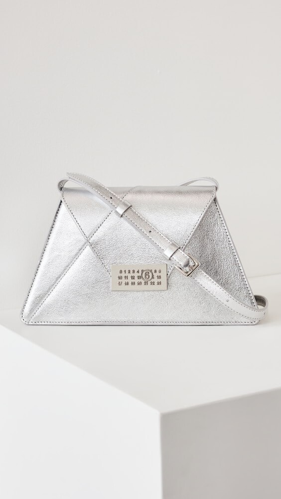 

Сумка через плечо MM6 Maison Margiela Numbers Medium Shoulder, серебряный