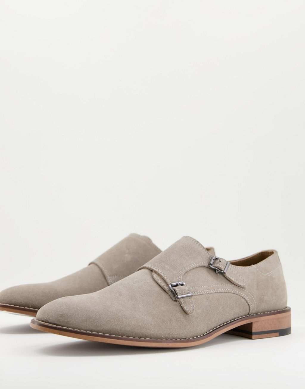 

Туфли-монки из каменной замши ASOS DESIGN