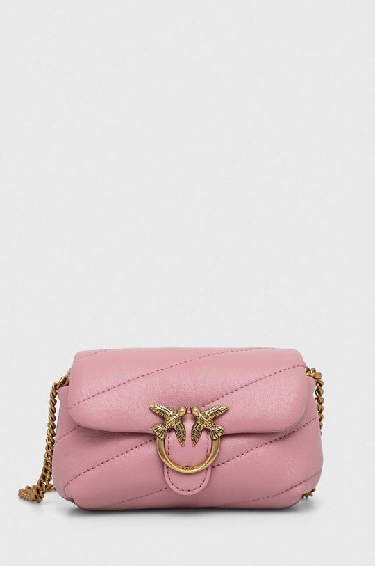 

Кожаная сумочка Pinko, розовый