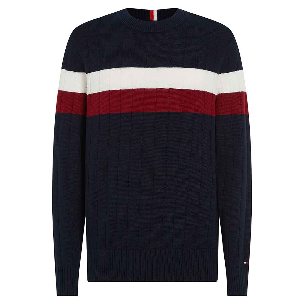 

Свитер Tommy Hilfiger Colourblock Structure Crew Neck, синий