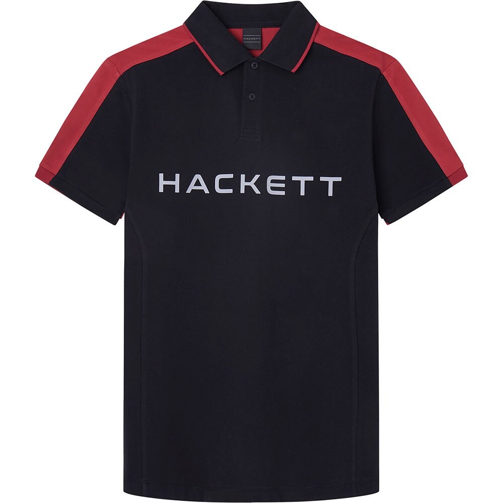 

Поло с коротким рукавом Hackett Hs Multi, черный