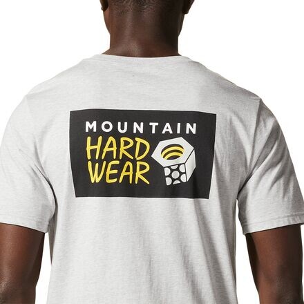 

Футболка MHW Logo In A Box с короткими рукавами мужская Mountain Hardwear, цвет Hardwear Grey Heather