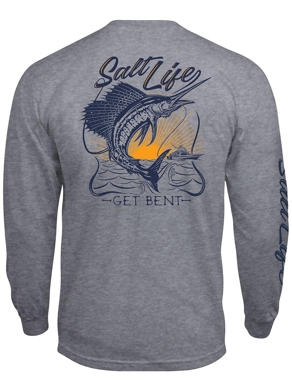 

Мужская футболка с графическим логотипом и длинными рукавами Salt Life, цвет Athletic Heather