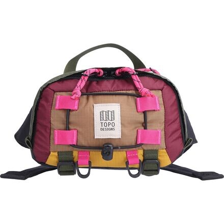 

Набедренный рюкзак Mountain объемом 2,4 л Topo Designs, цвет Burgundy/Dark Khaki