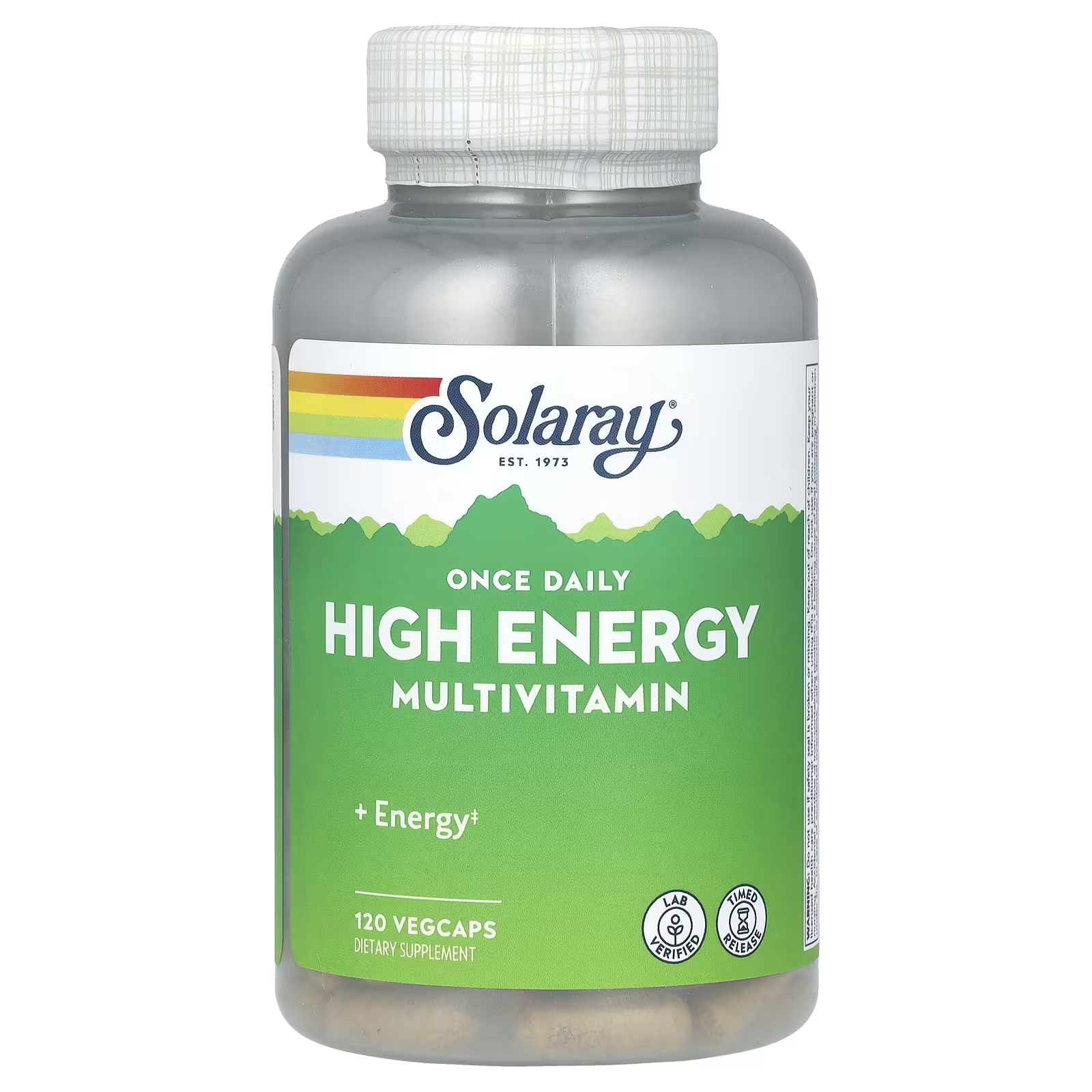 Solaray Высокоэнергетические мультивитамины один раз в день, 120 растительных капсул solaray once daily высокоэнергетические мультивитамины без железа 60 растительных капсул
