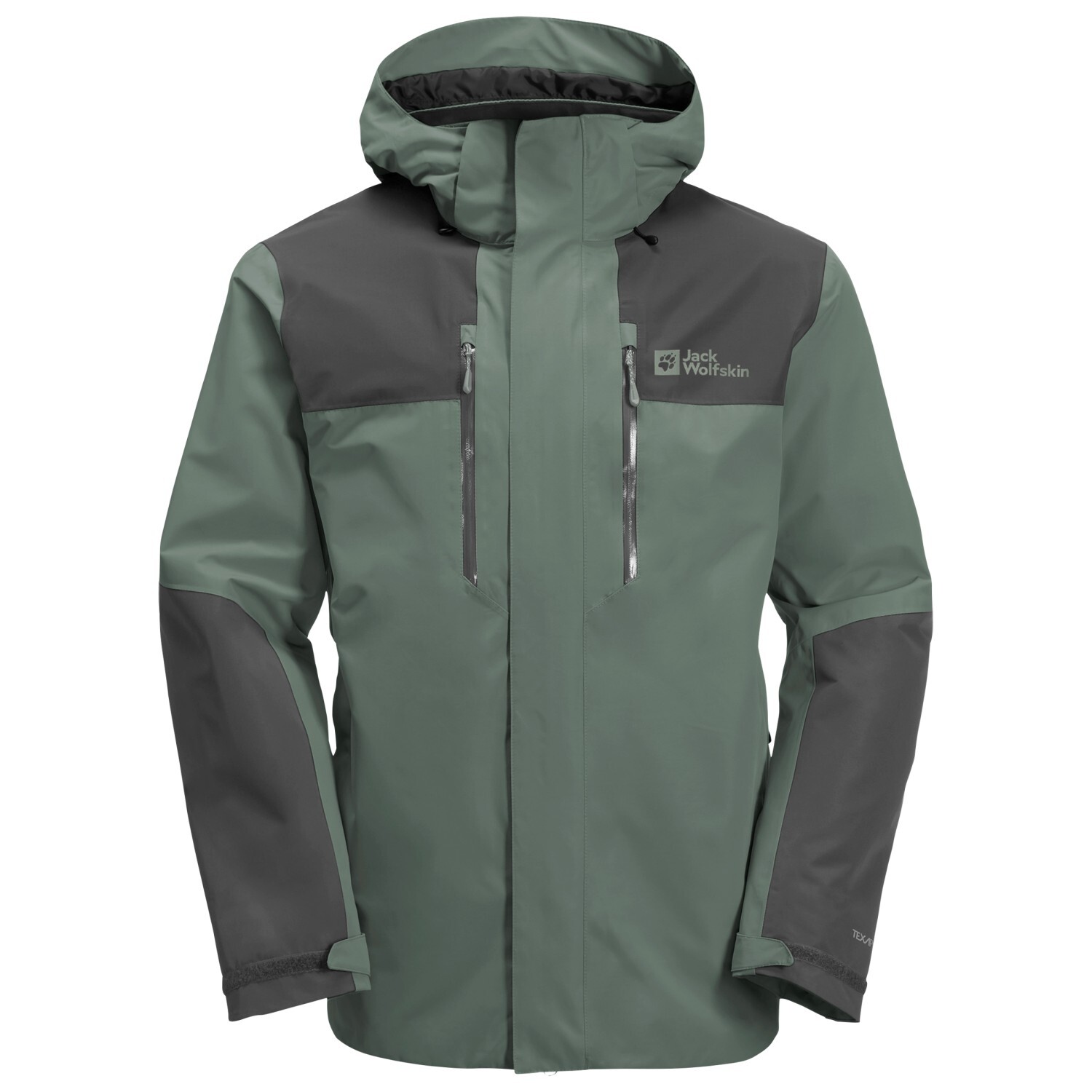 цена Дождевик Jack Wolfskin Jasper 2L, цвет Hedge Green