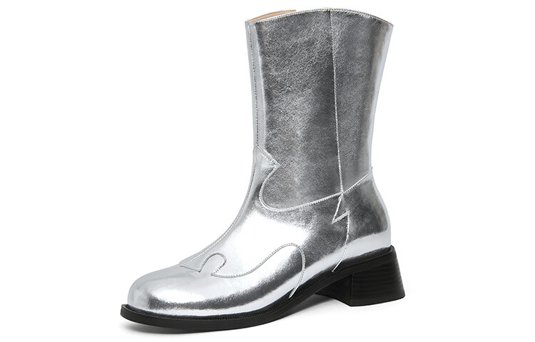 

Ботильоны женские Lily Wei, цвет Silver velvet
