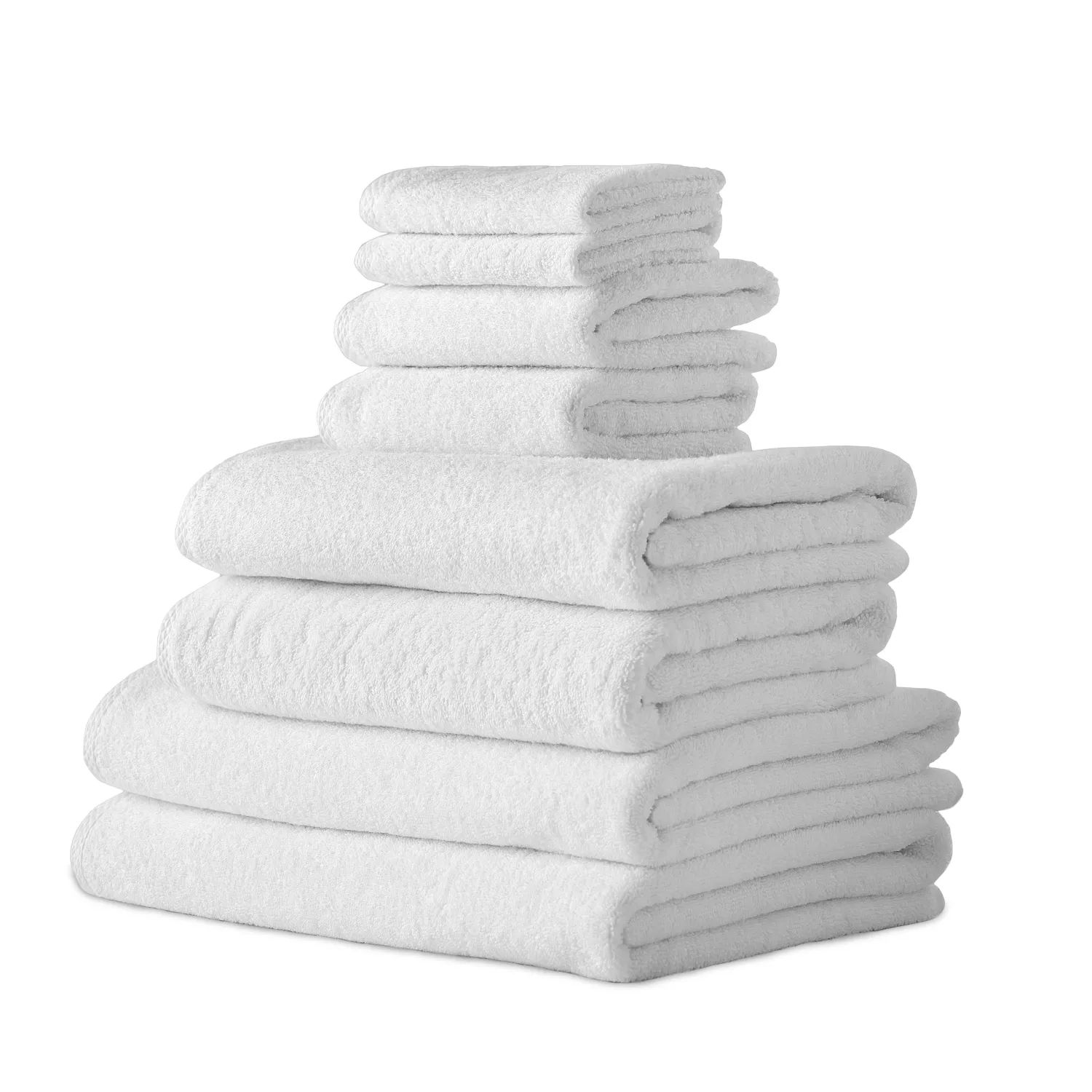 Классические турецкие полотенца из натурального хлопка, мягкие впитывающие гостиничные банные полотенца, набор из 8 предметов, белый