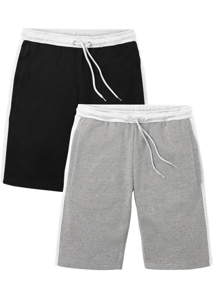 

Спортивные брюки sweat bermuda (2 шт) Bpc Bonprix Collection, черный