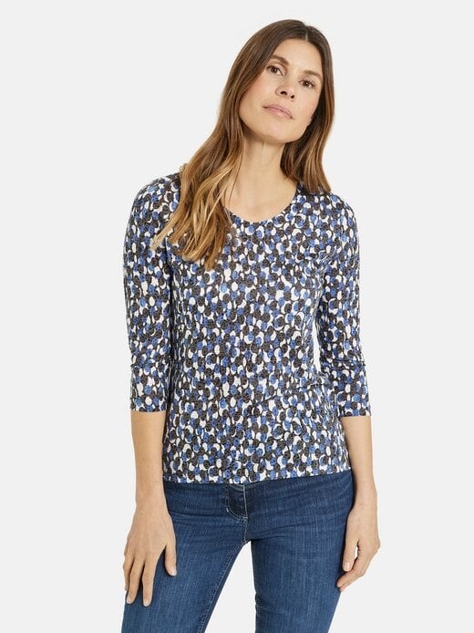 

Рубашка с рукавом 3/4 Gerry Weber, синий