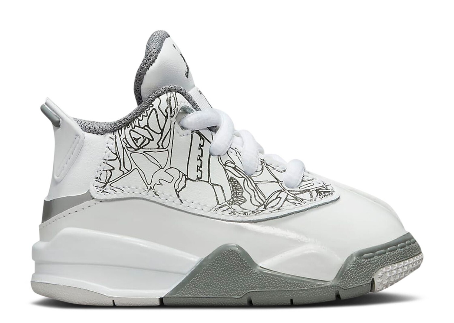 

Кроссовки Air Jordan Jordan Dub Zero Td 'White Cool Grey', белый