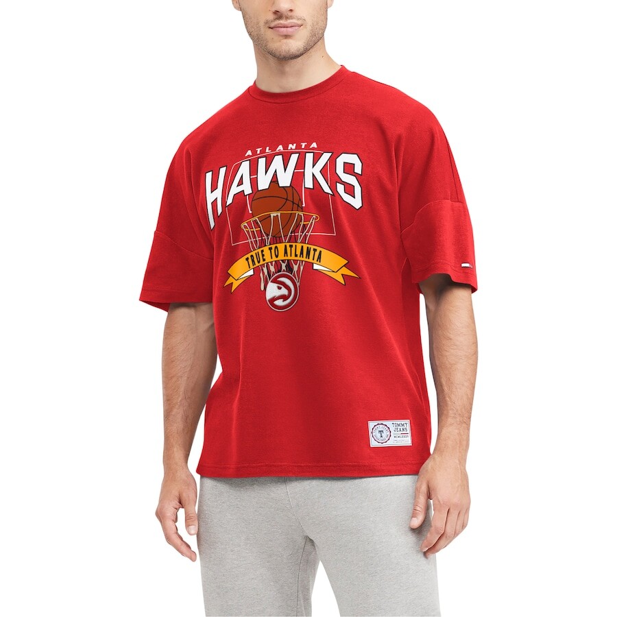 

Футболка с коротким рукавом Tommy Jeans Atlanta Hawks, красный