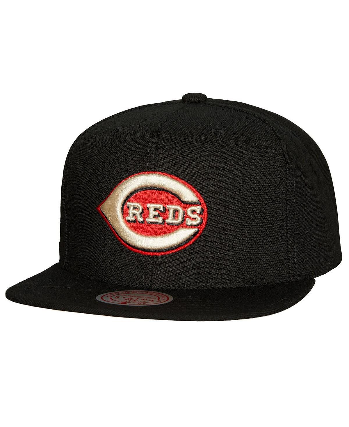 

Черная мужская шляпа Snapback Cincinnati Reds Cooperstown Collection True Classics Mitchell & Ness