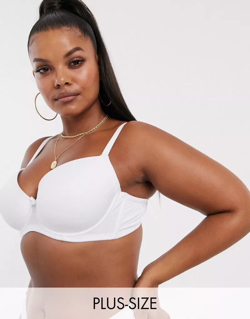 

Белый простой бюстгальтер-футболка Ivory Rose Curve Ivory Rose Lingerie, Коричневый
