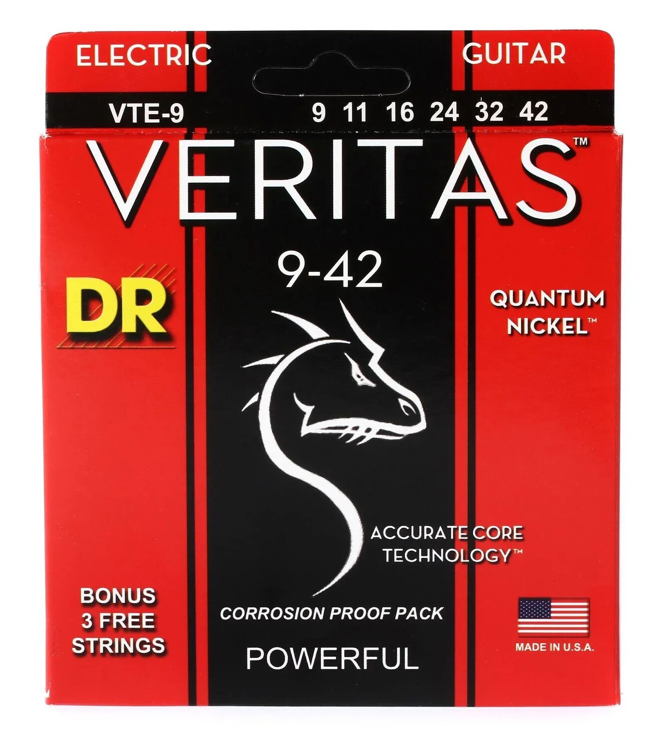 

Струны для электрогитары DR Strings VTE-9 Veritas — .009-.042 Light