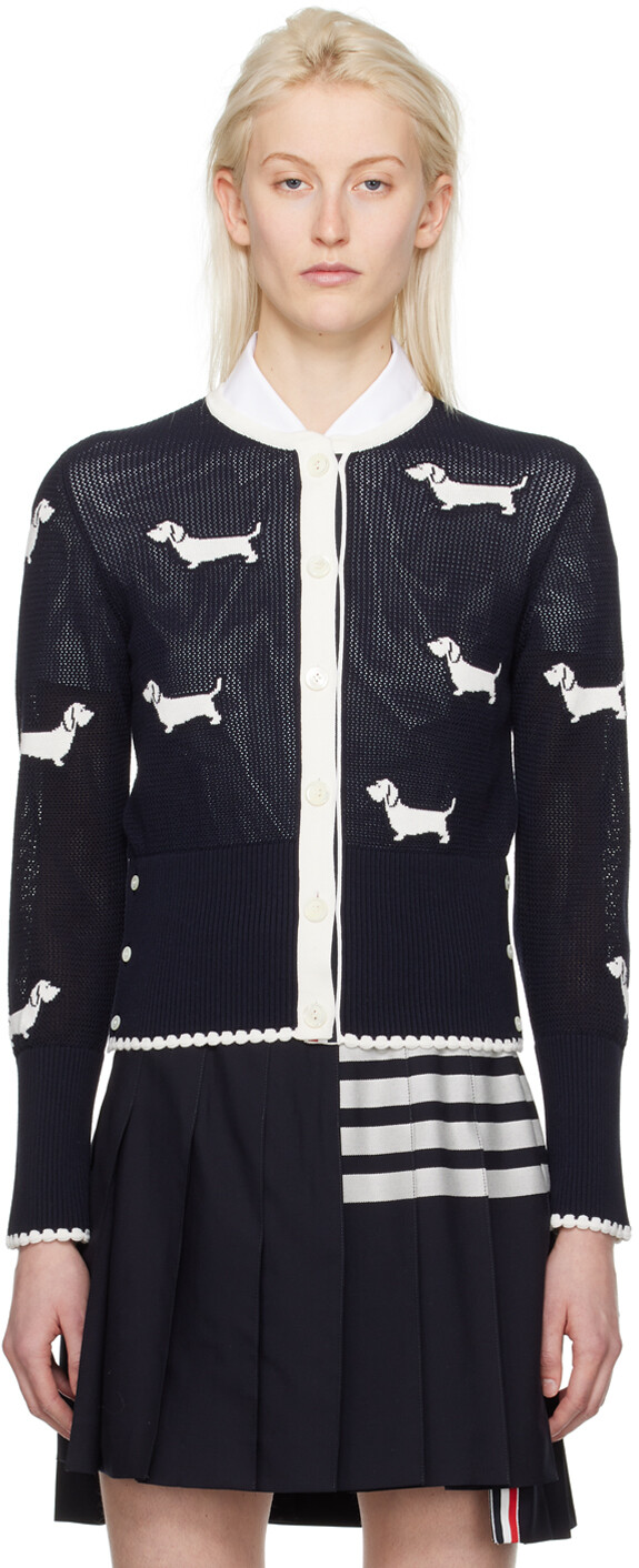 

Темно-синий кардиган Hector Thom Browne