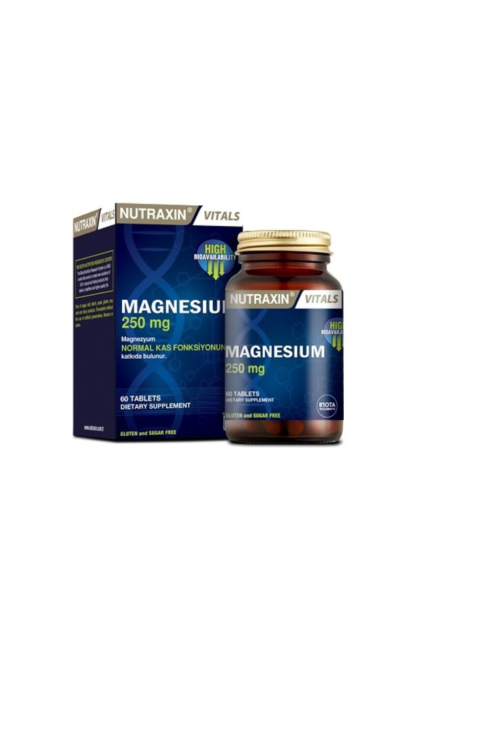 

Nutraxin Магний 250 мг 60 таблеток