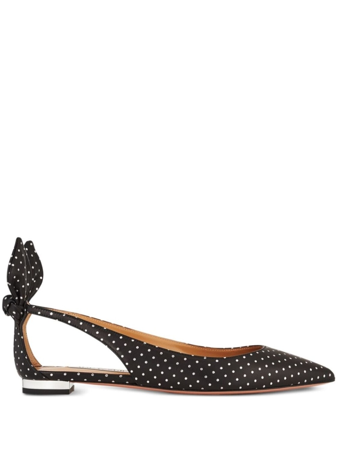 

Балетки Bow Tie Aquazzura, черный