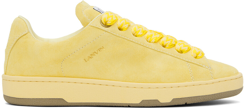 

Желтые замшевые кроссовки Curb Lite Lanvin