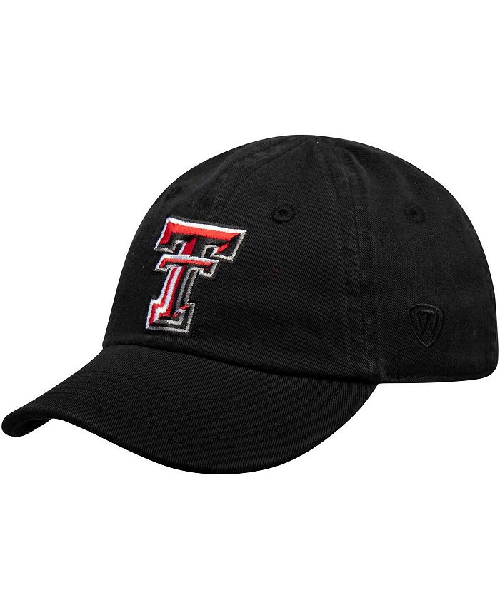 Регулируемая шапка для новорожденных черного цвета Texas Tech Red Raiders Mini Me Top of the World, черный