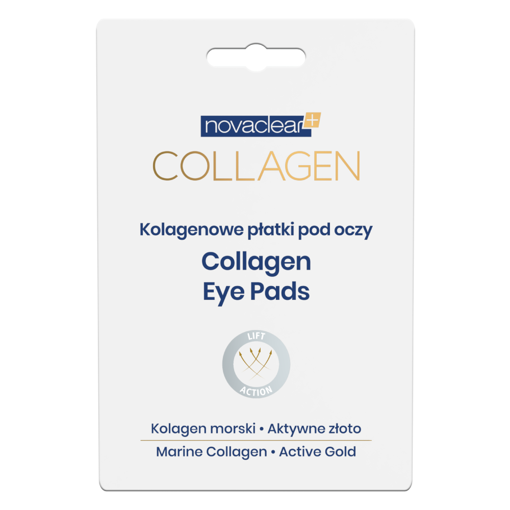 Коллагеновые патчи для глаз Novaclear Collagen, 1 упаковка гидрогелевые патчи с коллагеном и золотом для кожи вокруг глаз 60 шт