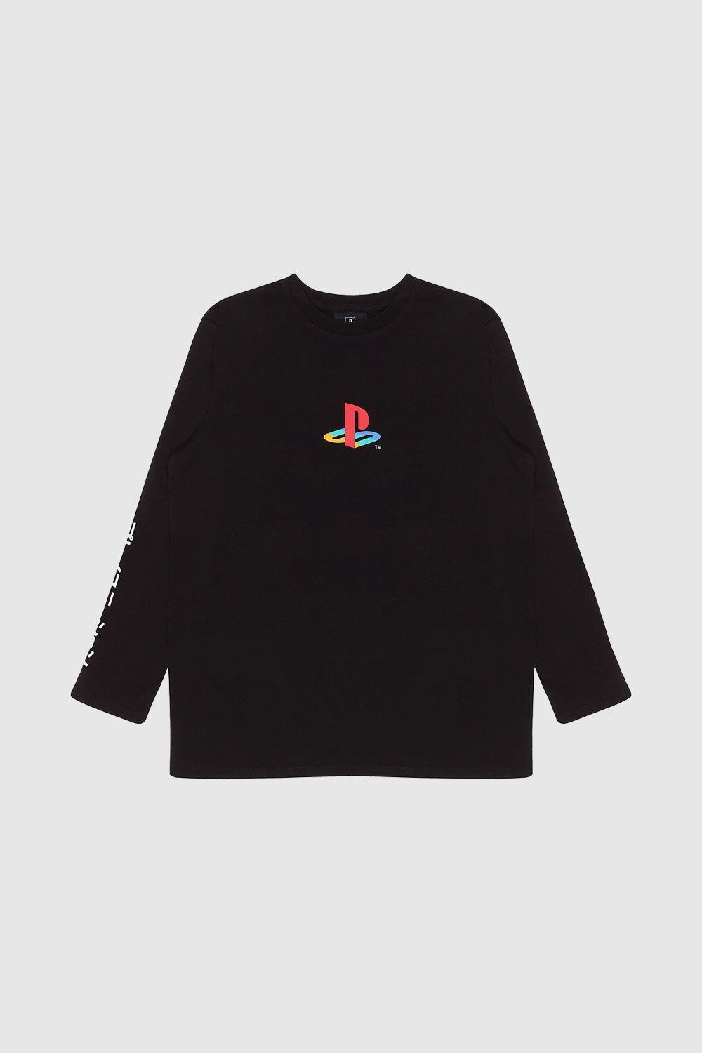 Классическая футболка с логотипом PS1 Gaming Playstation, черный цена и фото