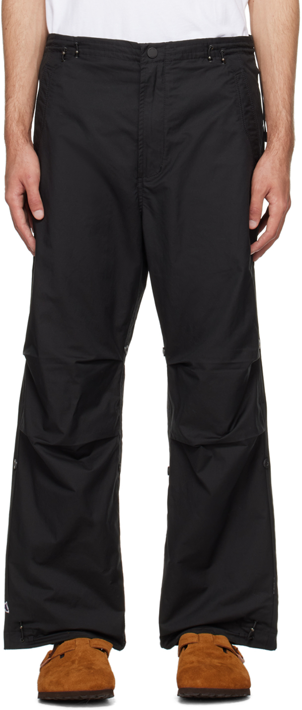 Черные брюки-снокорд Maharishi светло серые брюки из твила свободного кроя jack