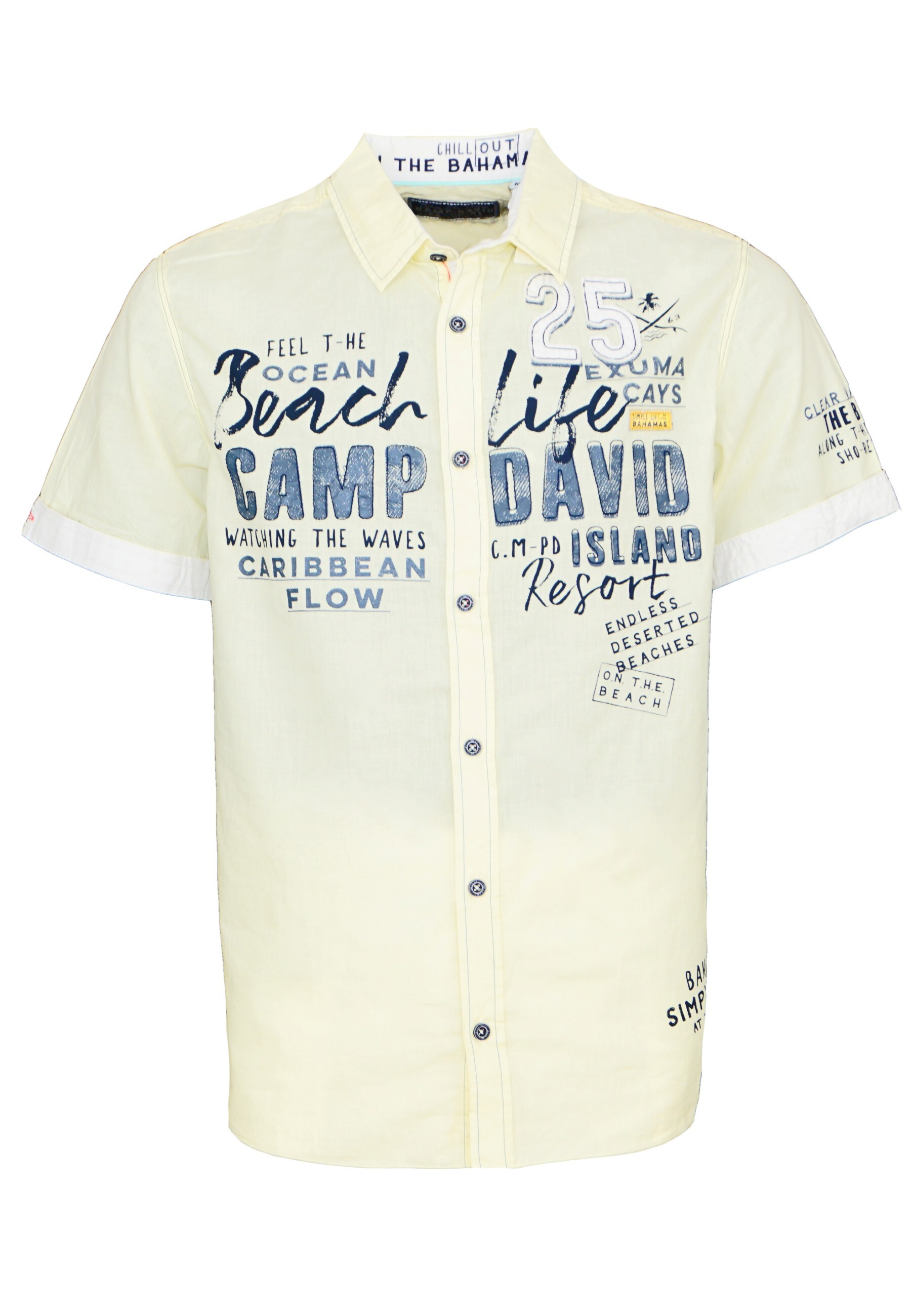 Рубашка CAMP DAVID 'Beach Life', желтый