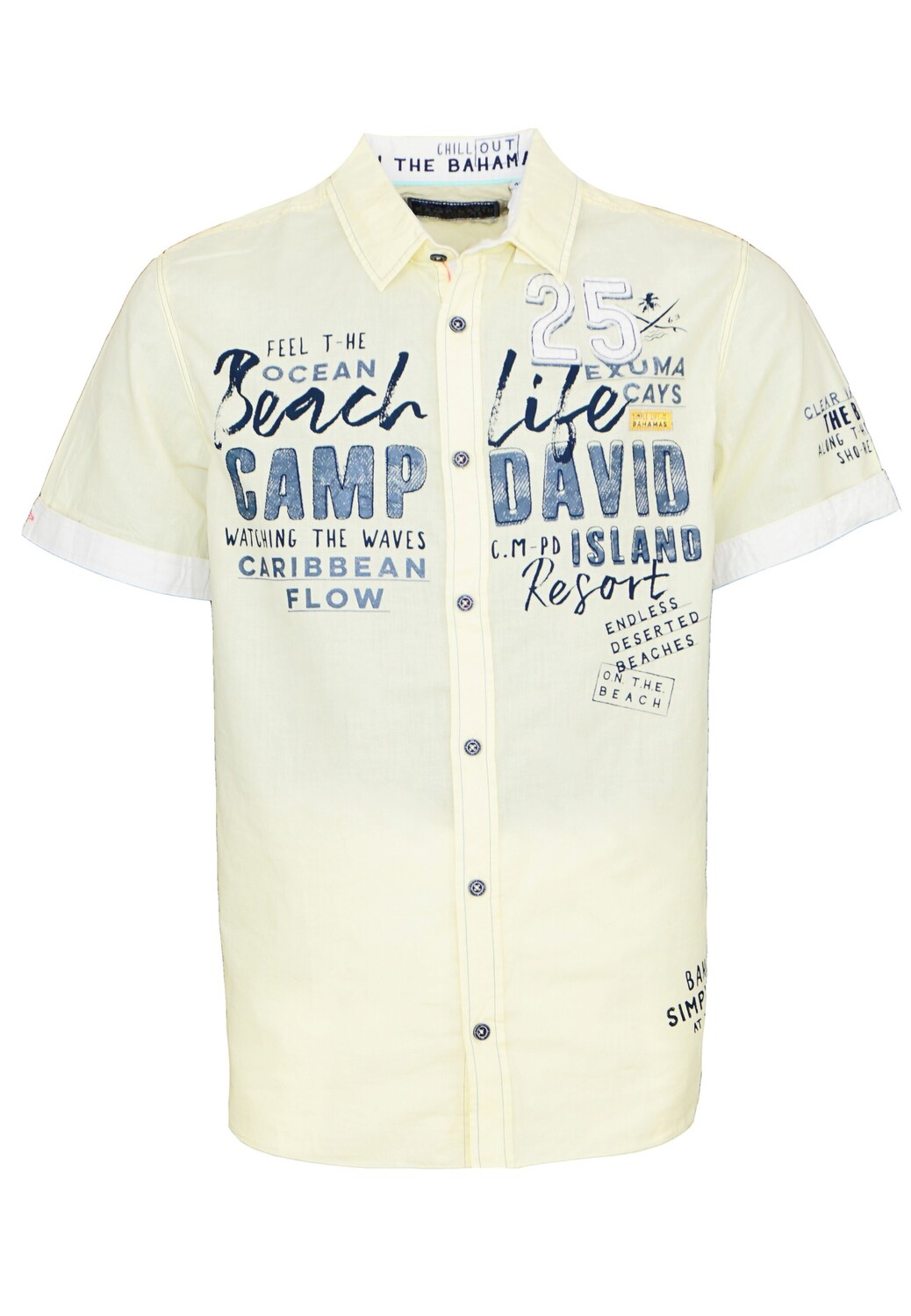

Рубашка CAMP DAVID 'Beach Life', желтый