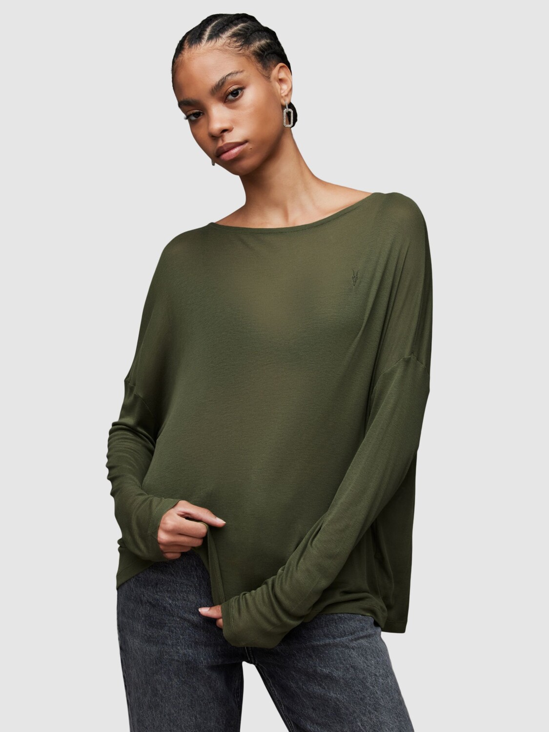 

Футболка AllSaints Rita Francesco, Green Oasis