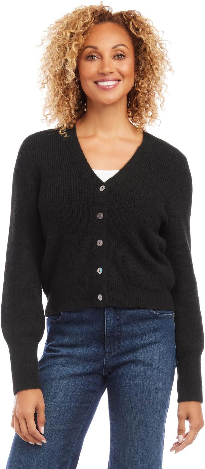 

Свитер Button-Up Cardigan Karen Kane, черный