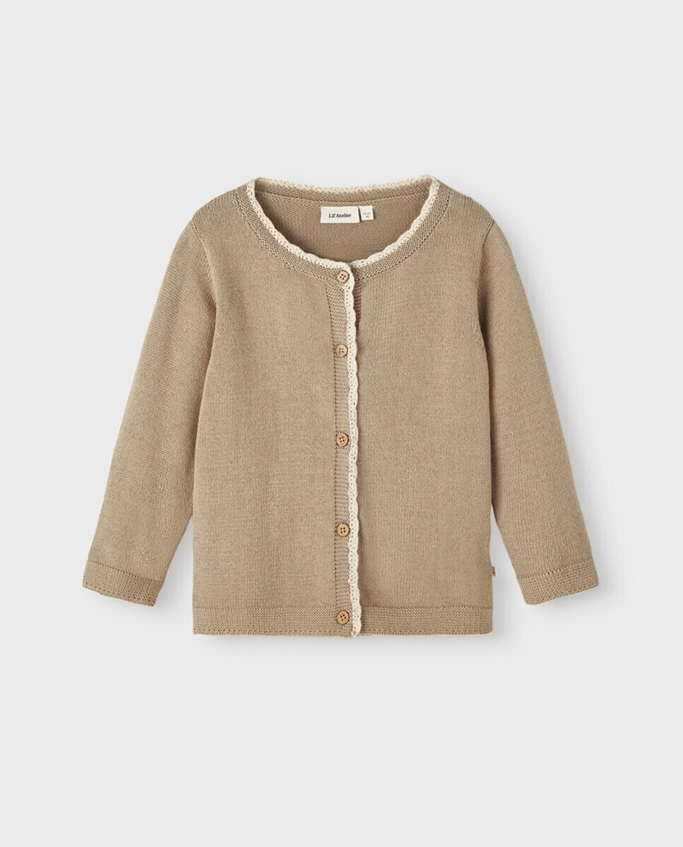 

Кардиган для девочки с кружевной отделкой Lil Atelier