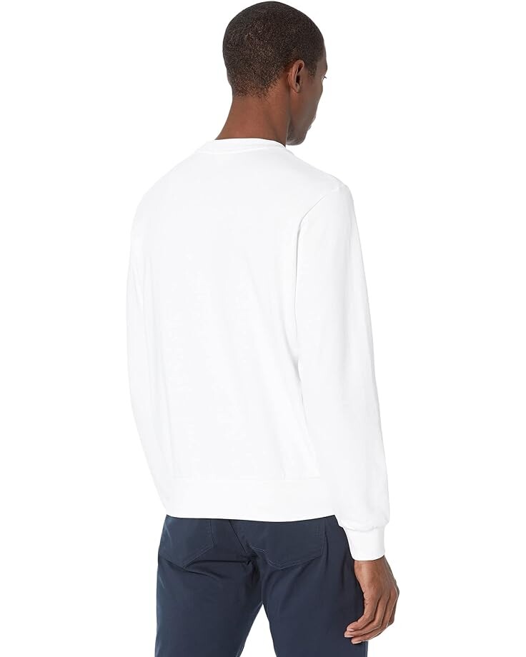 

Толстовка Lacoste Long Sleeve Large Summer Croc Crew Neck Sweatshirt, белый