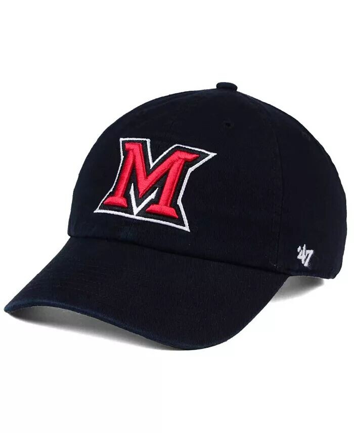 

Кепка CLEAN UP Miami (Ohio) Redhawks '47 Brand, черный