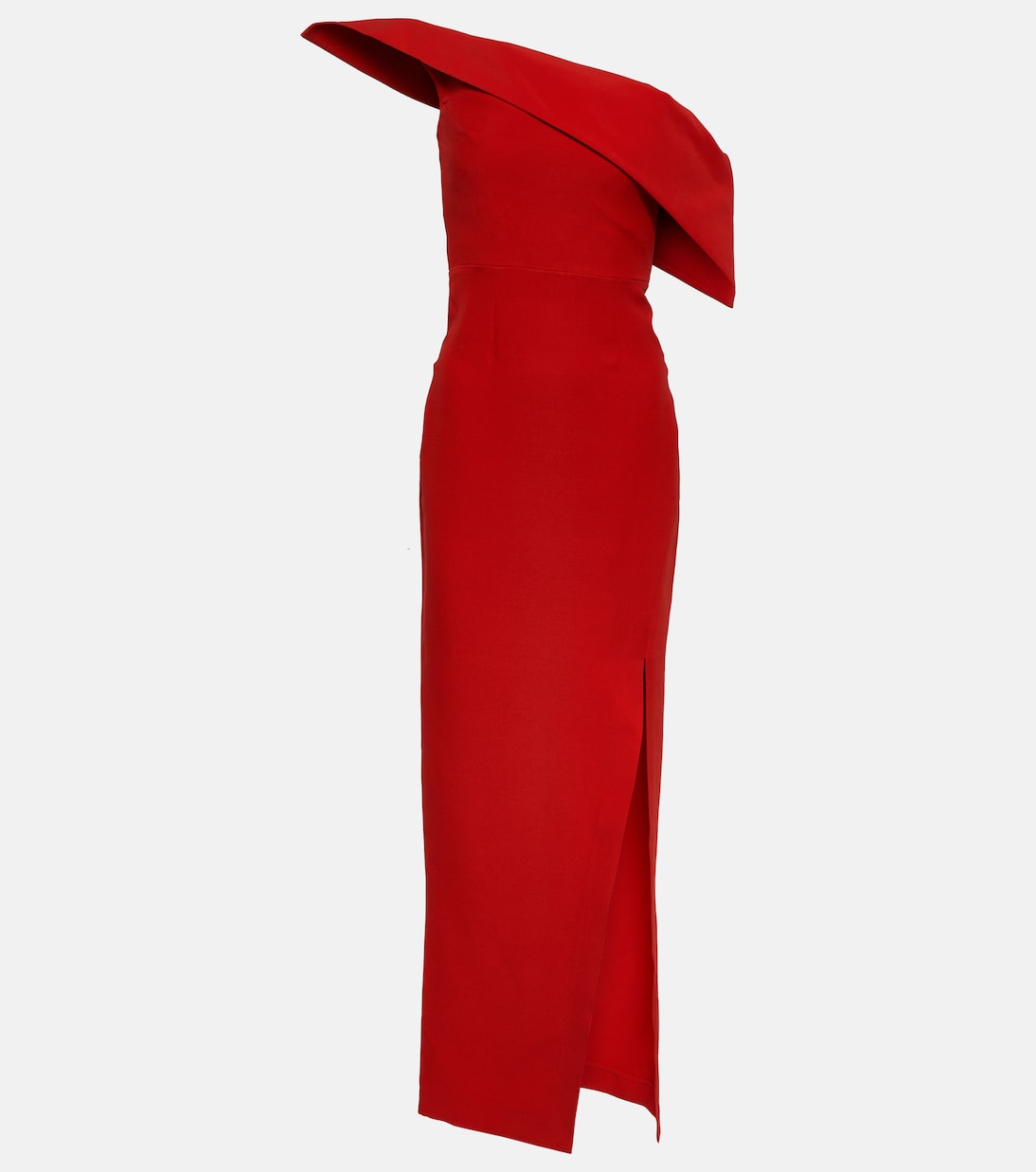 Асимметричное платье из шерсти и шелка Roland Mouret, красный barthes roland mythologies